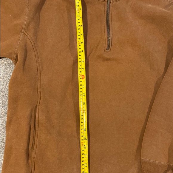 Vintage Kodiak Xtreme Workwear Brown Quarter Zip Pullover Fleece Lined Canada L - Picture 9 of 10